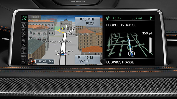 BMW M Serisi X6M Navigasyon Sistemi